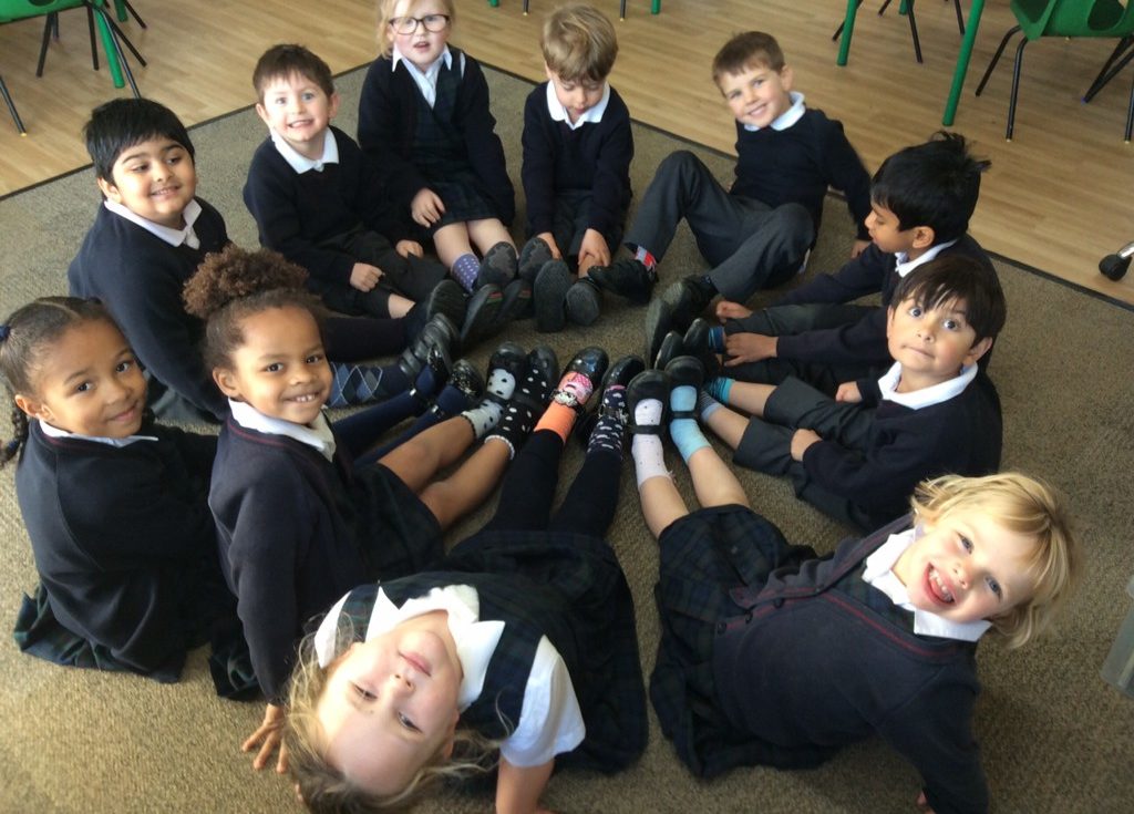 Odd socks in support of anti-bullying